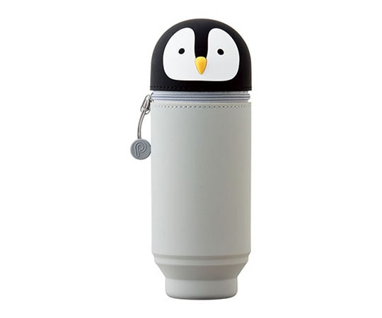 LIHITLAB SMART FIT PuniLabo(プニラボ) スタンドペンケース BIGサイズ(ペンギン) A7714-10 1個(ご注文単位1個)【直送品】