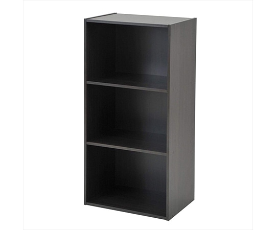 山善(YAMAZEN) カラーボックス 3段 ブラック GCB-3(BK) 1台(ご注文単位1台)【直送品】