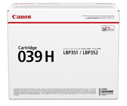 キヤノン CANON トナーカートリッジ039H 0288C001 CRG-039H 1本(ご注文単位1本)【直送品】
