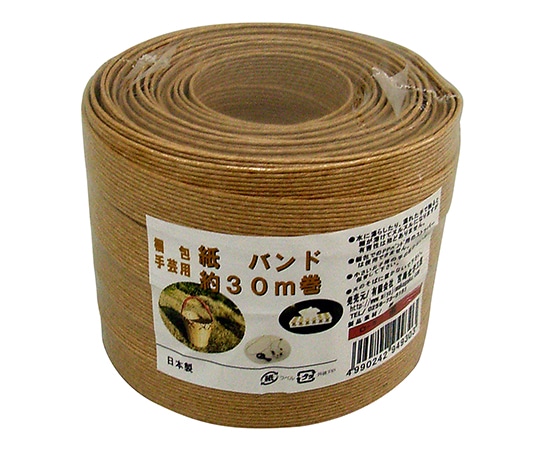宮島化学工業 梱包・手芸用 紙バンド 茶 15.5mm×30m C5 1巻(ご注文単位1巻)【直送品】