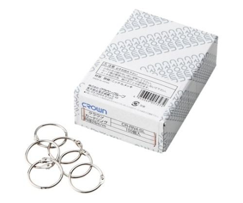 クラウン カードリング 1箱(100個入) CR-RN4-SL 1箱(ご注文単位1箱)【直送品】