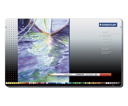 ステッドラー カラト アクェレル水彩色鉛筆 60色/缶入 125 M60 1個(ご注文単位1個)【直送品】