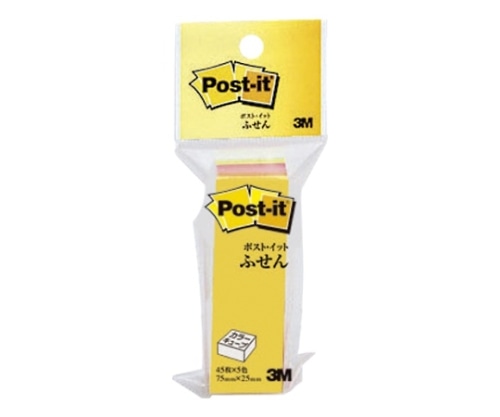 スリーエム カラーキューブ ふせん レギュラー 75×25mm 蛍光カラー5色 CN-13 1個(ご注文単位1個)【直送品】