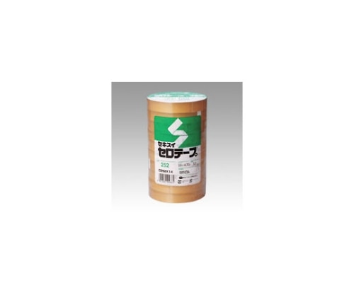 セキスイ セキスイセロテープ(R)No.252 18mm 1パック(10巻入) C252X14 1パック(ご注文単位1パック)【直送品】