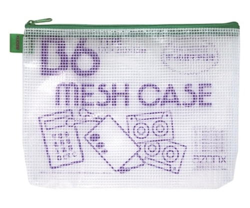 セキセイ メッシュケース[エコタイプ]グリーン AZ-50E-30 1冊(ご注文単位1冊)【直送品】