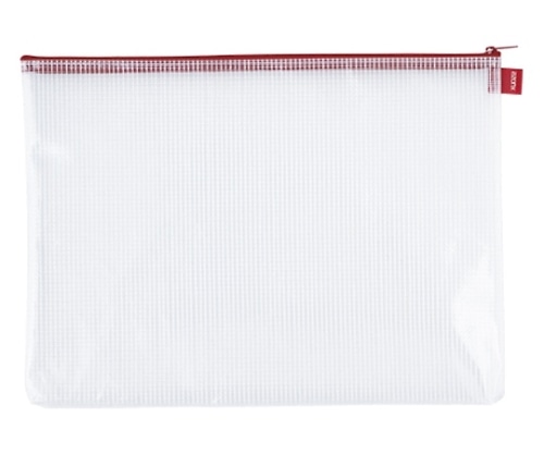 セキセイ メッシュケース[エコタイプ]レッド AZ-75E-20 1冊(ご注文単位1冊)【直送品】