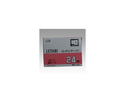 MAX(オフィス品・建築工具) ビーポップ ミニ・レタリ共通消耗品 赤 黒文字 LM-L524BR 1個(ご注文単位1個)【直送品】