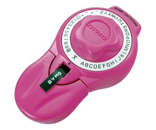 DYMO ダイモテープライター ピンク DM814580 1個(ご注文単位1個)【直送品】