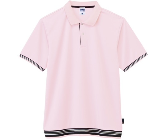 ボンマックス 袖ラインリブポロシャツ(ポリジン加工) ライトピンク 3L MS3122-9 3L 1枚（ご注文単位1枚）【直送品】