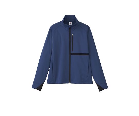 ナチュラルスマイル ユニセックスジャケット ブルー 4L TJ0803U-7 4L 1枚（ご注文単位1枚）【直送品】