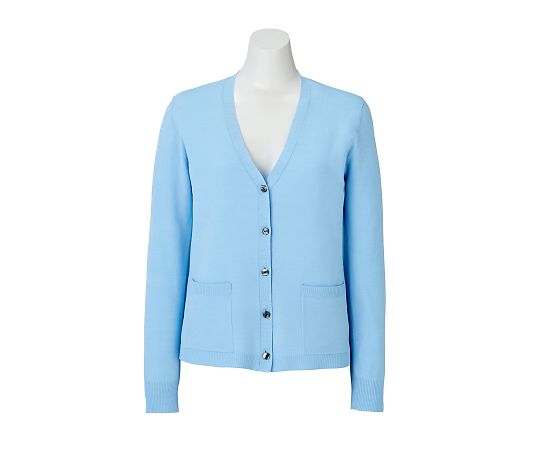 BON ライトカーディガン ブルー L KK7123-6 L 1枚（ご注文単位1枚）【直送品】