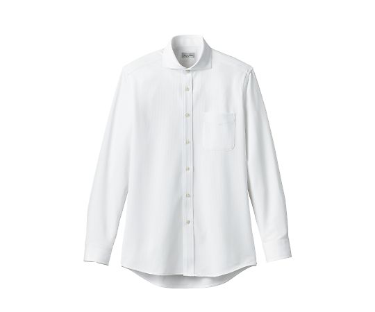 FACE ワイドカラーニット長袖シャツ ホワイト 5L FB4559U-15 5L 1枚（ご注文単位1枚）【直送品】