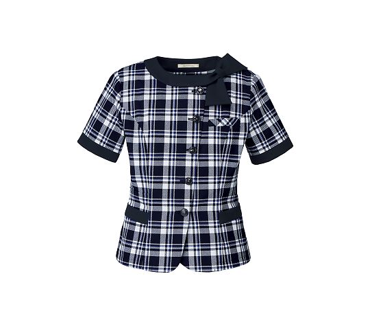 BONCIERGE オーバーブラウス ネイビーXブルー 9G BCJ0711-38 9G 1枚（ご注文単位1枚）【直送品】