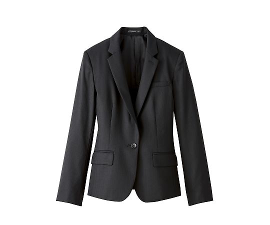 FACEスーツ レディスストレッチジャケット ブラック 15G FJ0318L-16 15G 1枚(ご注文単位1枚)【直送品】