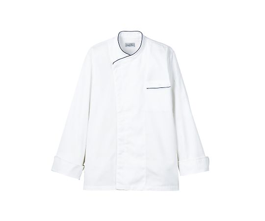 FACE ユニセックスコックコート ホワイト×ブラック SS FJ0705U-16 SS 1枚（ご注文単位1枚）【直送品】