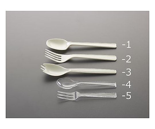 エスコ 160mm プラスチックフォーク(アイボリー/100本) EA912MD-2 1袋(ご注文単位1袋)【直送品】