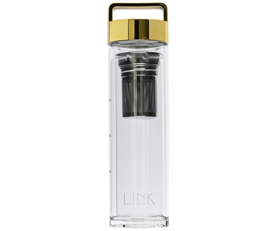 Link 2 Japan ガラス製ティーボトル 00420KIT-001GD1 1個（ご注文単位1個）【直送品】