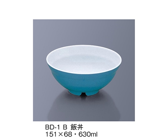 三信化工 飯丼 青 BD-1_B 1個（ご注文単位1個）【直送品】