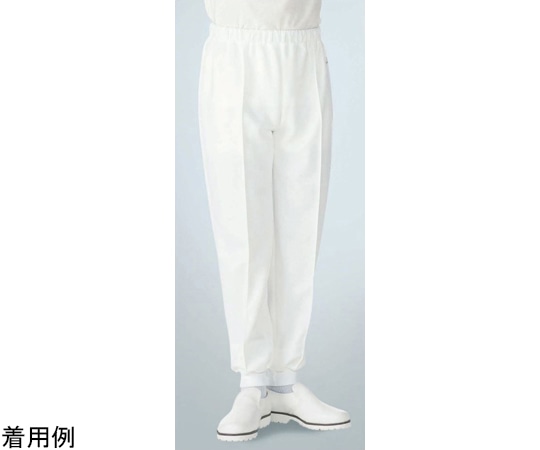 KAZEN ホッピングパンツ 白 L 831-10 L 1枚（ご注文単位1枚）【直送品】
