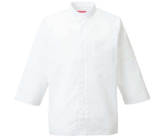 KAZEN シャツコート(男女兼用) 白 M APK205-10 M 1枚（ご注文単位1枚）【直送品】