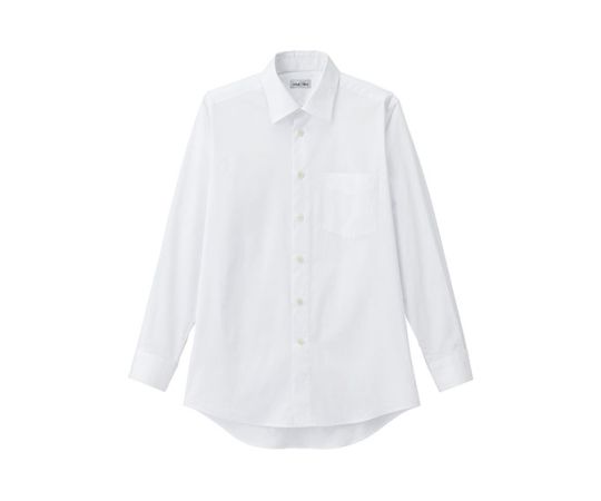FACE メンズレギュラーカラー長袖シャツ ホワイト L FB5040M-15 L 1枚(ご注文単位1枚)【直送品】