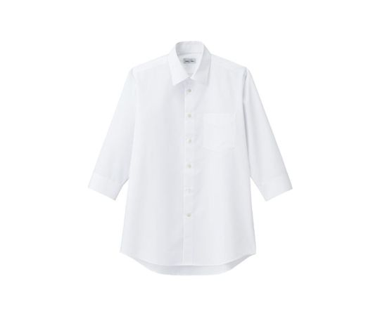 FACE メンズレギュラーカラー七分袖シャツ ホワイト 5L FB5042M-15 5L 1枚（ご注文単位1枚）【直送品】