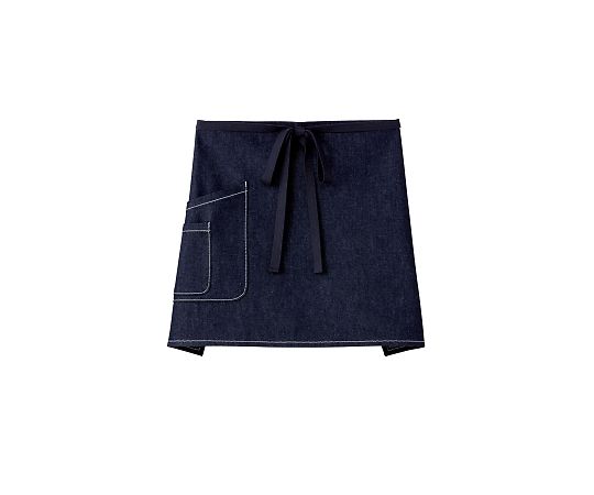 FACE デニムサロンエプロン インディゴブルー フリー FK7153-8 1枚（ご注文単位1枚）【直送品】