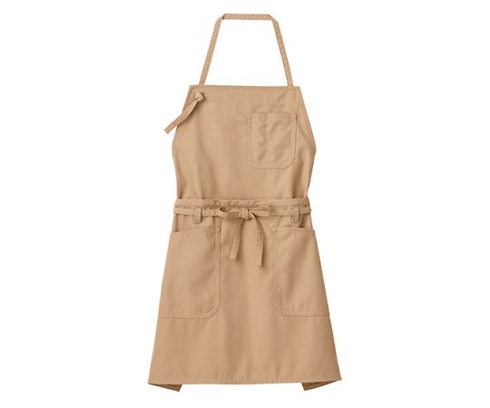 FACE 2WAYエプロン モカ フリー FK7158-1 1枚（ご注文単位1枚）【直送品】