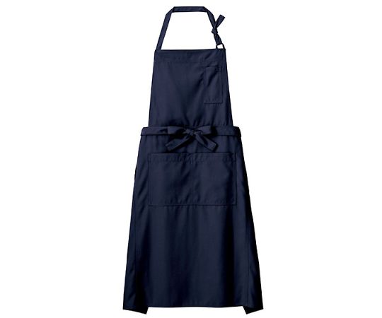 FACE 胸当てエプロン ネイビー フリー FK7159-8 1枚（ご注文単位1枚）【直送品】