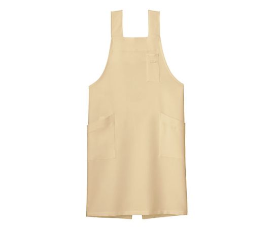 FACE H型胸当てエプロン ベージュ L FK7164-1 L 1枚（ご注文単位1枚）【直送品】