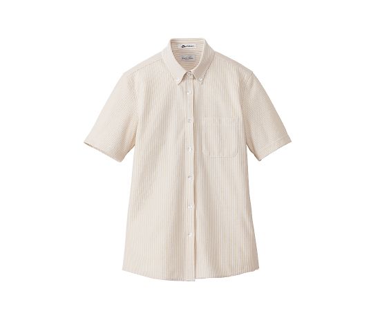 FACE レディスニット吸汗速乾半袖ブラウス ベージュ 3L FB4022L-1 3L 1枚（ご注文単位1枚）【直送品】