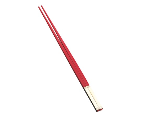 カンダ 燕舞 SPS 箸 真鍮キャップ レッド金  1膳（ご注文単位1膳）【直送品】