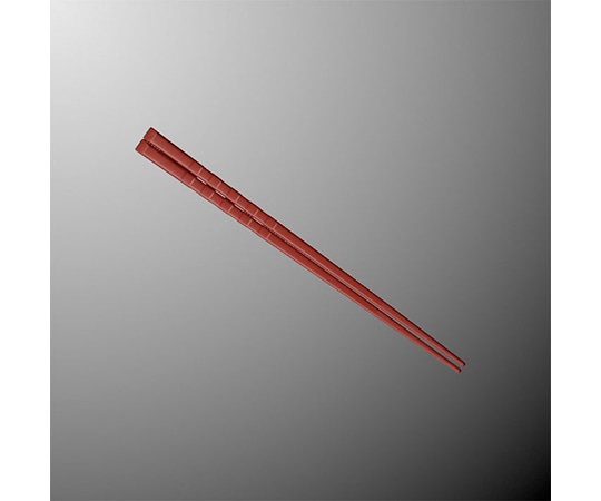 国際化工 21cm市松ハイロン箸 マット朱 H 61-MTR 1個（ご注文単位1個）【直送品】