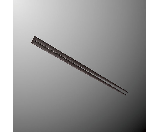 国際化工 22.5cm市松ハイロン箸 マット濃茶 H 62-MBN 1個（ご注文単位1個）【直送品】
