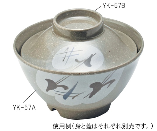 エンテック ごはん丼(大)蓋 雪ん子 YK-57B 1個（ご注文単位1個）【直送品】