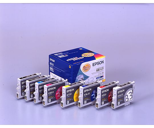 エプソン エプソン純正インクカートリッジ 8色パック(各色1本) IC8CL33 1セット(ご注文単位1セット)【直送品】