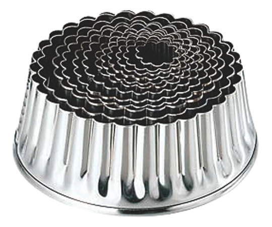 カンダ 18-8パテ抜12PC入(缶入)菊  1個（ご注文単位1個）【直送品】