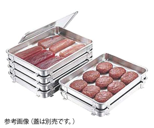 IKD（イケダ） 18-8エコクリーン 生鮮バット 6枚取 (1枚入り)  1個（ご注文単位1個）【直送品】