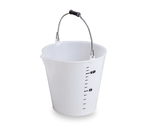 テラモト じょうぶバケツ 半透明 ナチュラル 14L CE-448-014-0 1個(ご注文単位1個)【直送品】