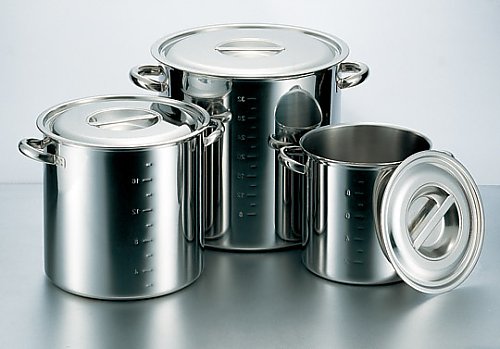 クローバー SUS316 電磁対応寸胴鍋 27cm  AZV-65-27 1個（ご注文単位1個）【直送品】