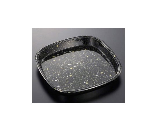 中央化学 寿司容器 HS角桶 40 黒金箔-BK 身 100枚 108183 1ケース(ご注文単位1ケース)【直送品】