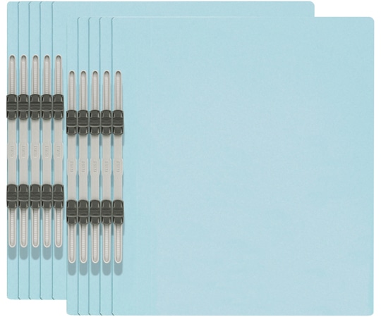 プラス エコノミーフラットファイル A4-S ロイヤルブルー10冊入 No.021E 1パック(ご注文単位1パック)【直送品】