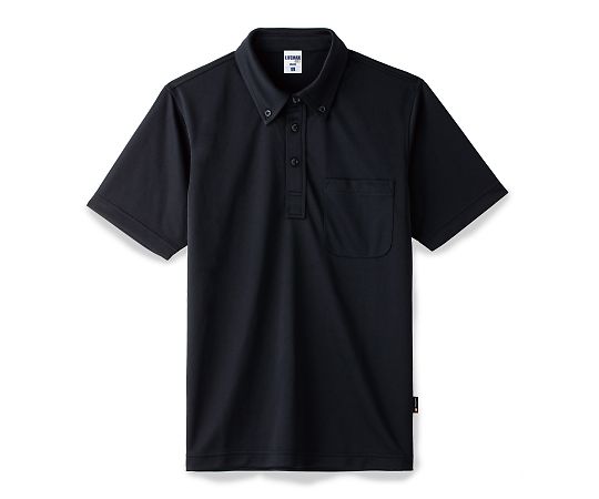 LIFEMAX ボタンダウンドライポロシャツ(ポリジン加工) ブラック L MS3119-16 L 1枚（ご注文単位1枚）【直送品】