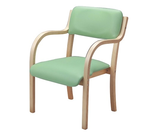 歯愛メディカル スタッキングチェア 肘掛付き TB1061 PVC ライトグリーン  1脚（ご注文単位1脚）【直送品】