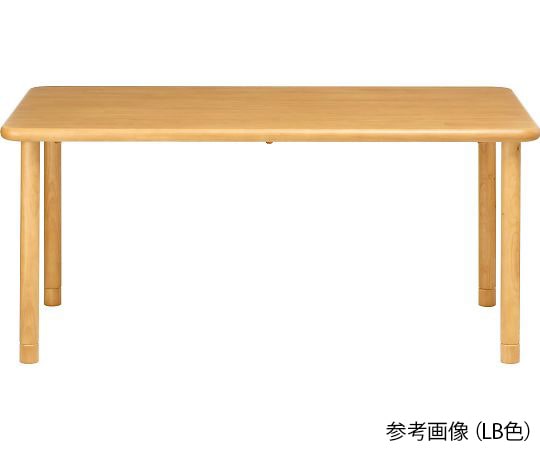 貞苅椅子製作所 天然木テーブル ブラウン 長方形 6人掛けワイド B脚(ラチェット昇降脚) TS1-K18090 BR 1台（ご注文単位1台）【直送品】