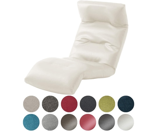 セルタン 座椅子 和楽の雲 PVCホワイト 下タイプ A193R-598WH 1個（ご注文単位1個）【直送品】