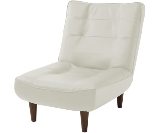 セルタン ハイバックソファ LULU-1p PVCホワイト 一人掛け A327p-598WH 1個（ご注文単位1個）【直送品】