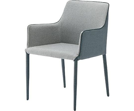 あずま工芸 セリオアームチェア グレー TDC-9845GY 1脚(ご注文単位1脚)【直送品】