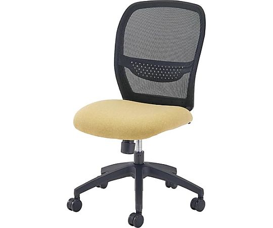 CLOVE ルーナメッシュリビング 肘なし イエロー Z-TCR350-Y 1脚(ご注文単位1脚)【直送品】