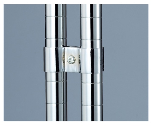 ストア・エキスプレス ワイヤーラックポール用連結金具 1セット(2個入) 61-64-4-1 1セット（ご注文単位1セット）【直送品】